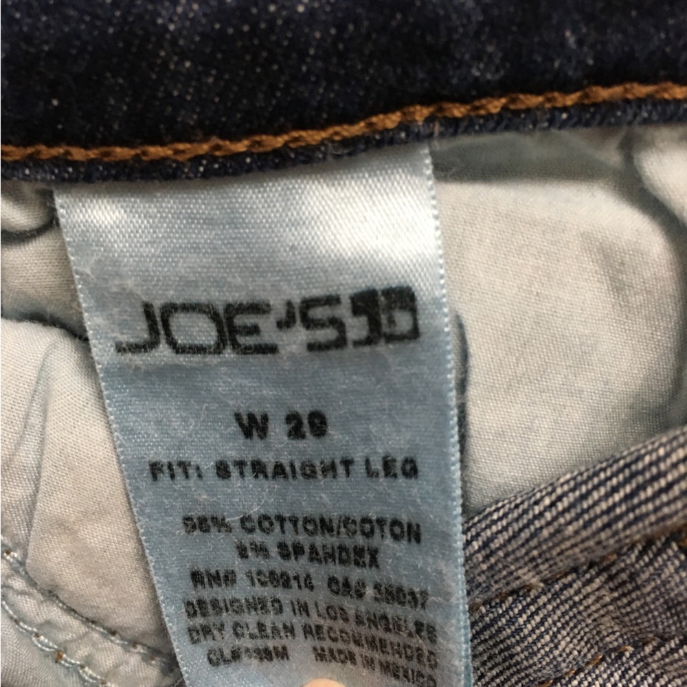 Joe’s Jeans Straight Leg Nellie Distressed Jeans Denim Size 29 Blue Stre… - Picture 11 of 12
